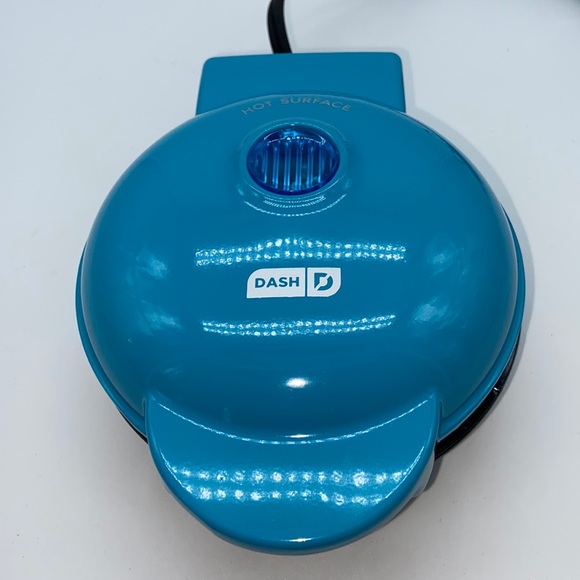 Dash Mini Maker Grill Turquoise with Recipe Booklet Personal Size - Picture 2 of 11